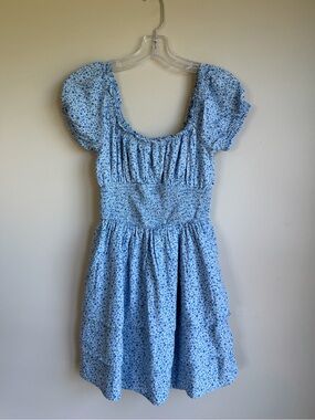 Hollister Blue Floral Mini Dress